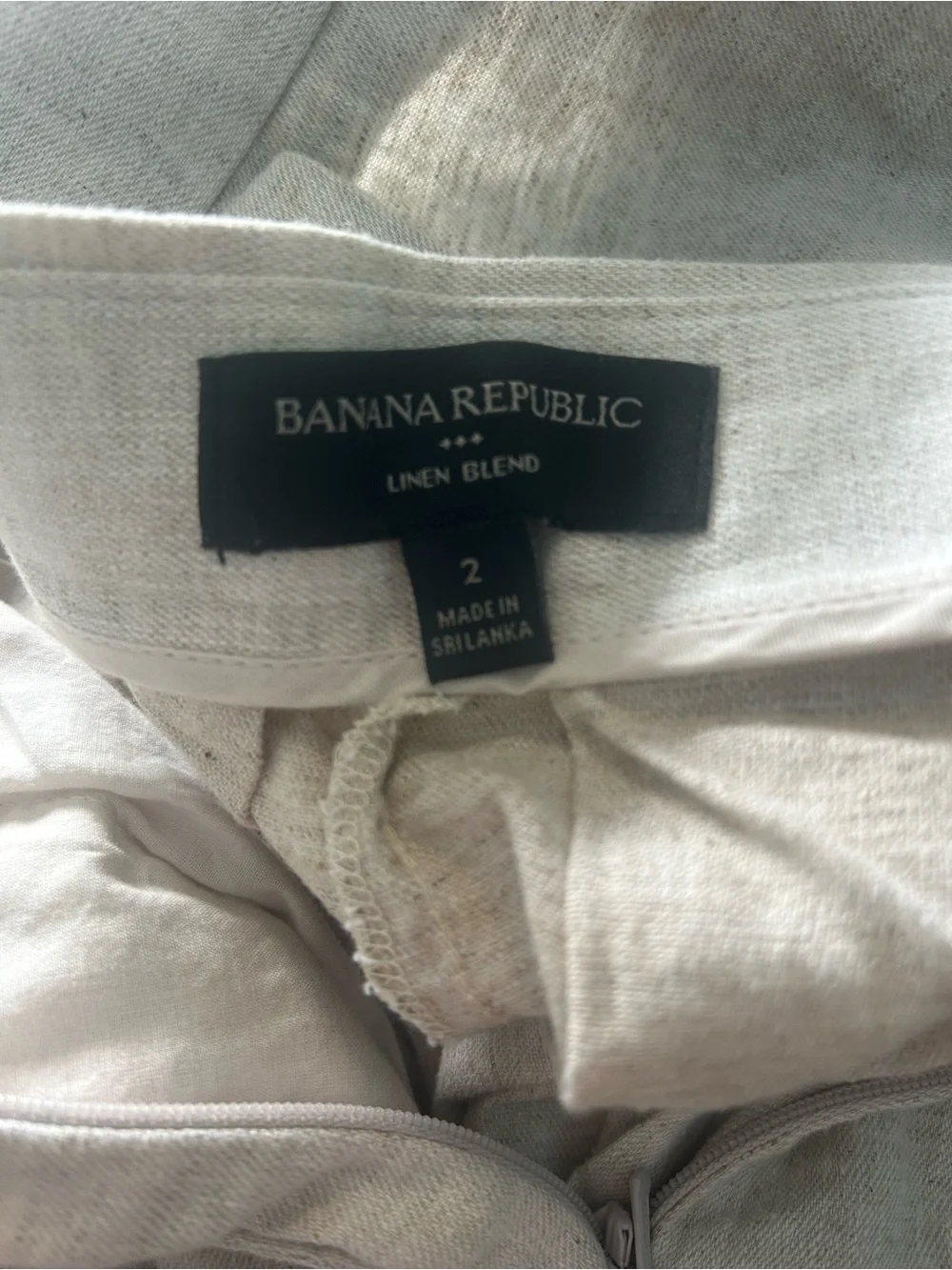 Banana Republic Linen cotton Blend Pleated Extra Wide-Leg Pants size 2